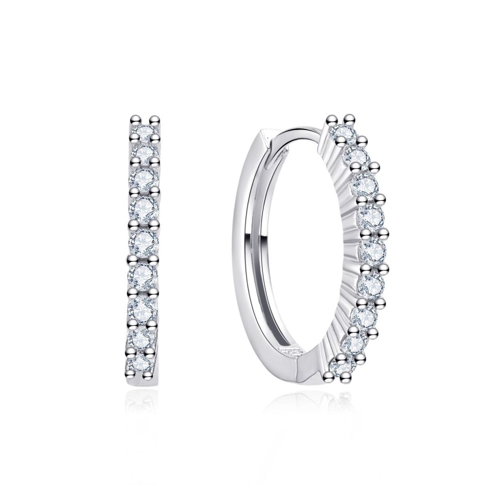 MOISS stříbrné náušnice 18mm